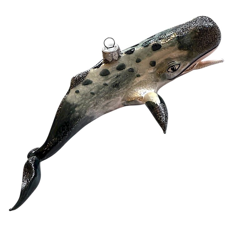 Christmas Ornament Large Grey Cachalot