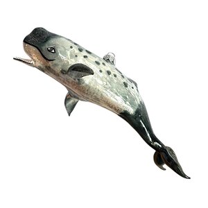 Christmas Ornament Large Grey Cachalot