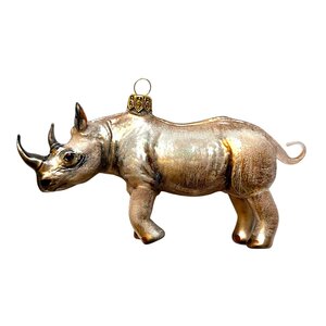 Christmas Decoration White Rhino