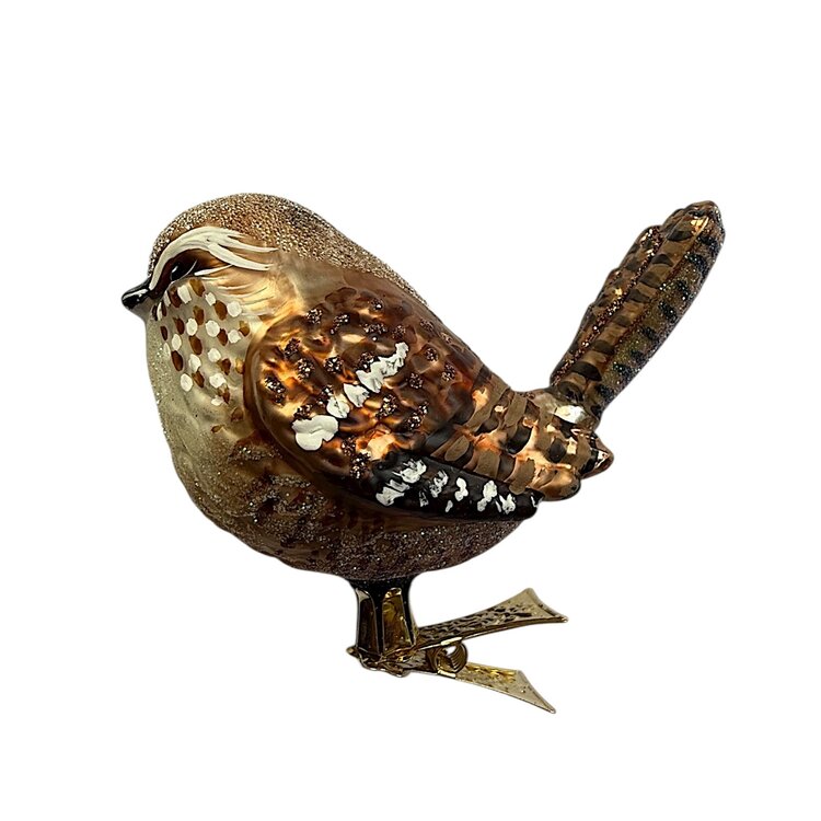 Vogelclip Blij Winterkoninkje