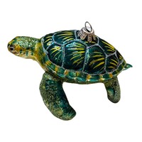 Kerstbal Grote Zeeschildpad Groen