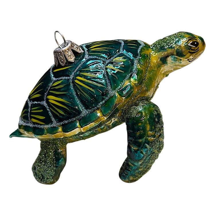 Christmas Decoration Large Turtle Green