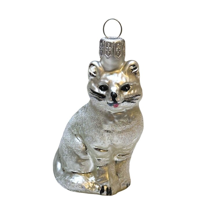 Christmas Ornament Little White Kitten