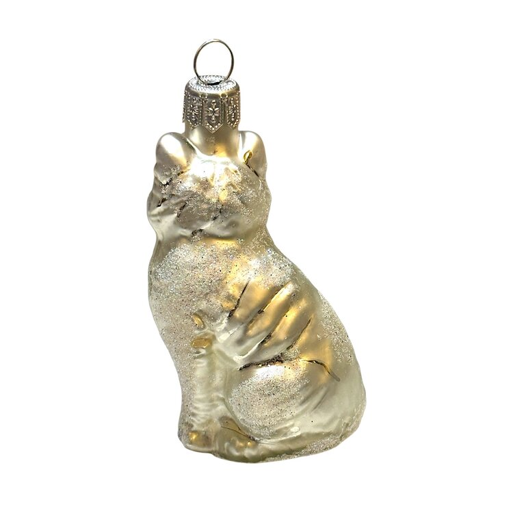 Christmas Ornament Little White Kitten