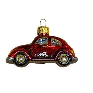 Christmas Ornament VW Beetle Red