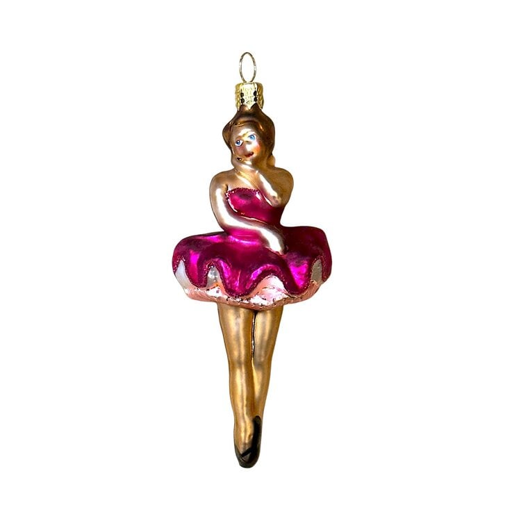 Christmas Ornament Small Pink Ballerina