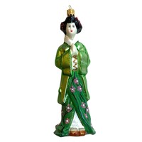 Kerstbal Geisha Groen