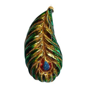 Christmas Ornament Peacock Feather