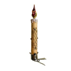 Christmas Clip Classic Candle Champagne