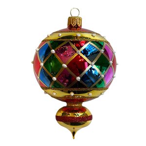 Christmas Ornament Reflector Harlequin