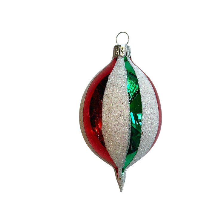 Kerstbal Reflector Klein Rood-Groen