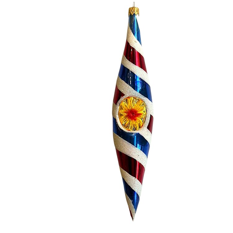 Kerstbal Reflector Pegel Swirl