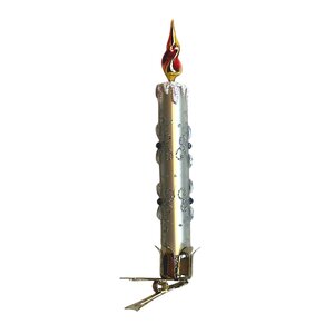Christmas Ornament Classic Candle Ice White
