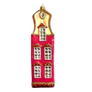 Christmas Ornament Little House Pink
