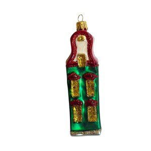 Christmas Ornament Small House Green