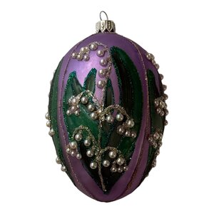 Christmas Ornament Fabergé Easter Egg Large Lilac