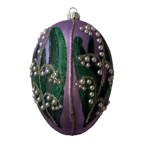 Kerstbal Fabergé Paasei Large Lila