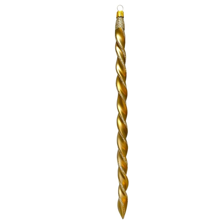 Christmas Ornament Icicle XL Gold