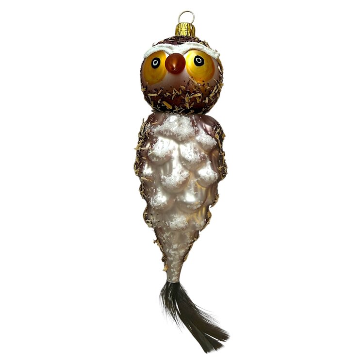Christmas Decoration Cone Owl