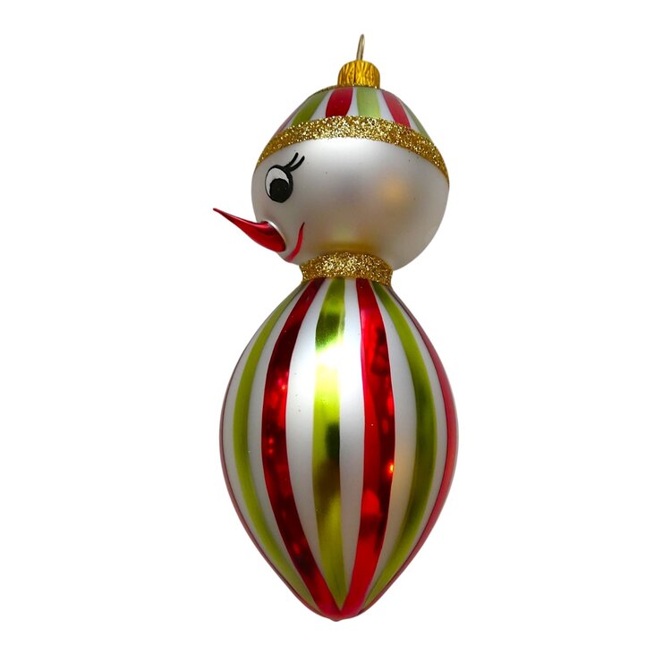 Kerstbal Gestreept Mannetje