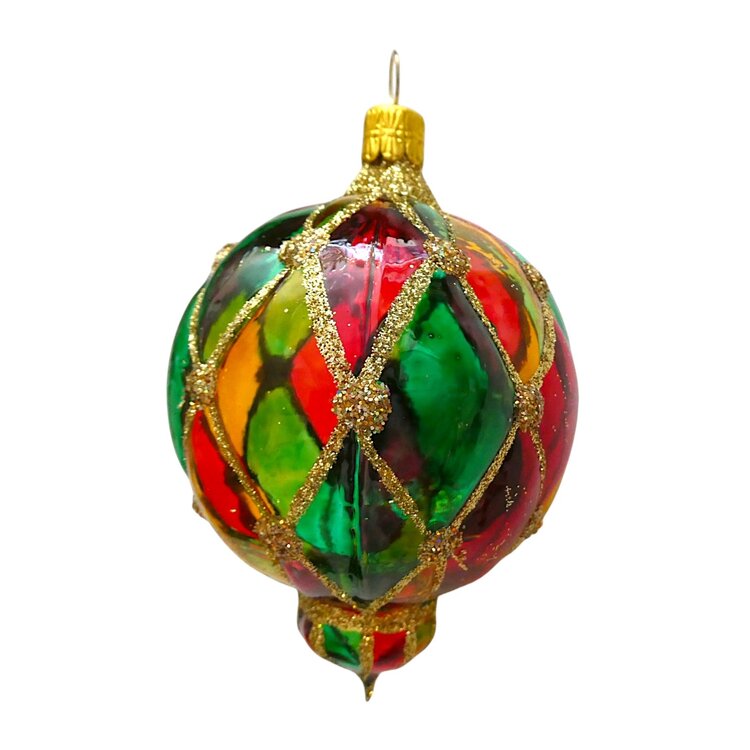 Christmas Decoration Transparent Bauble Capitone