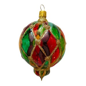 Christmas Decoration Transparent Bauble Capitone