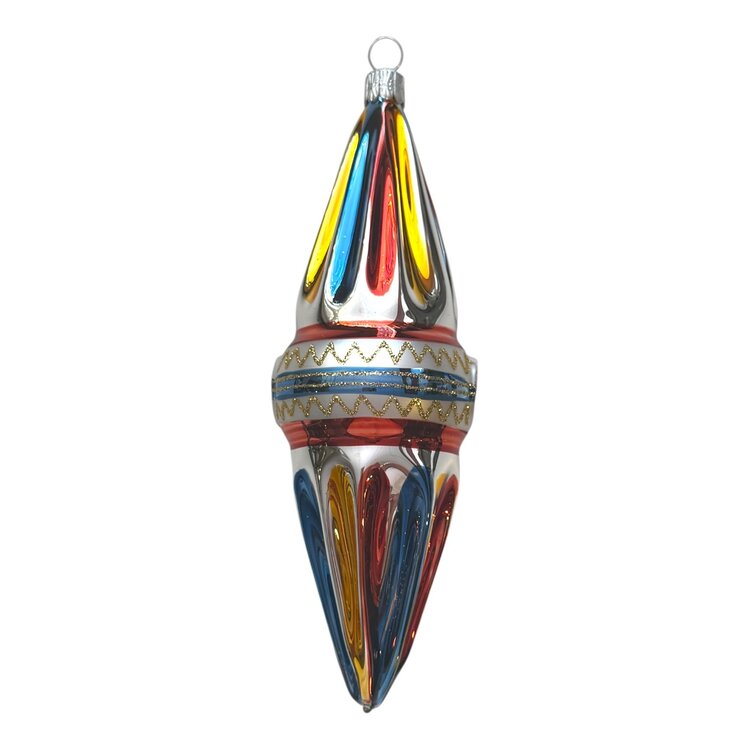 Kerstbal Reflector Raket