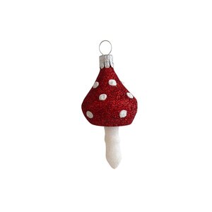 Christmas Ornament Little Mushroom Glitter