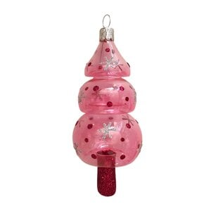 Christmas Ornament Christmas Tree Retro Pink