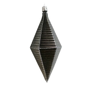 Kerstbal Trapezium Zilver