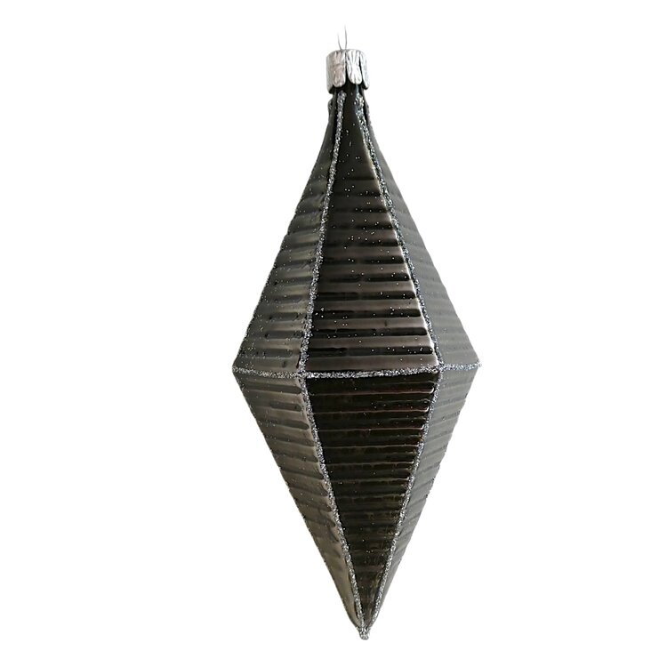 Kerstbal Trapezium Zilver