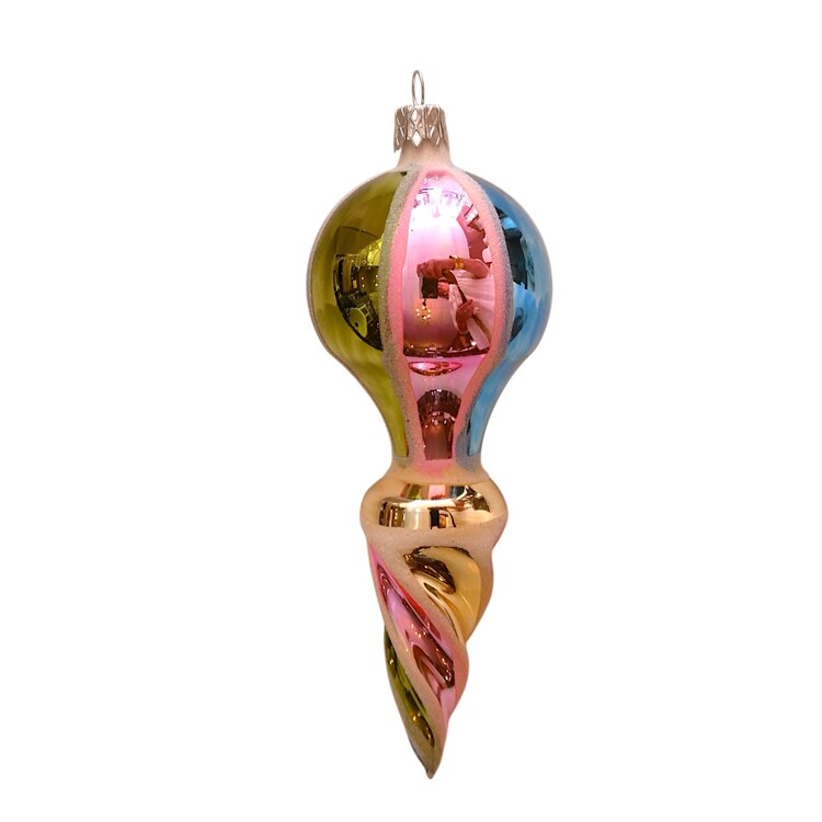 Kerstbal Retro Swirl
