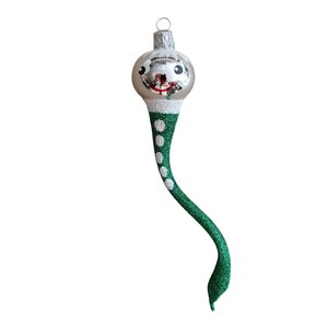 Christmas Ornament Happy Worm Green
