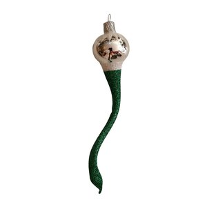 Christmas Ornament Happy Worm Green