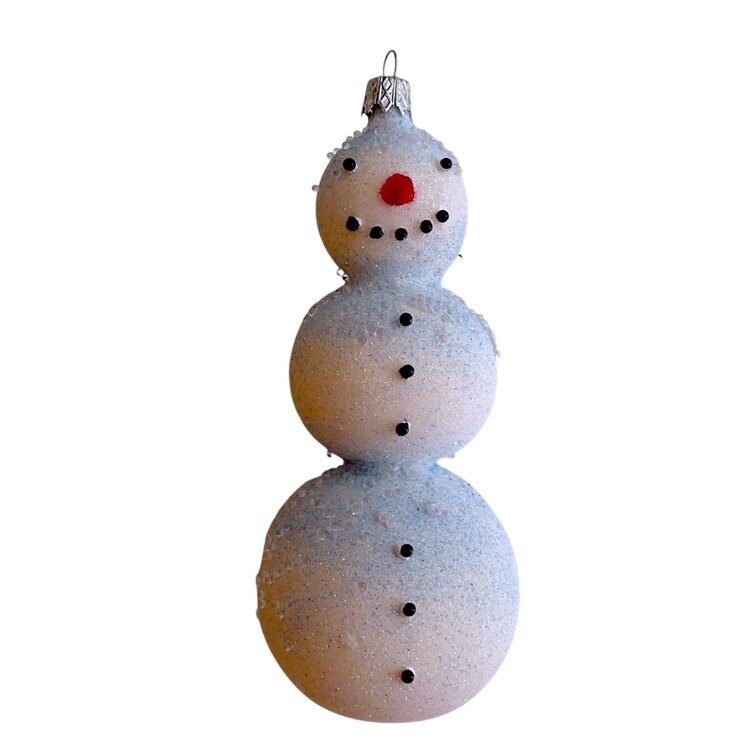 Christmas Decoration Snowman Frosted