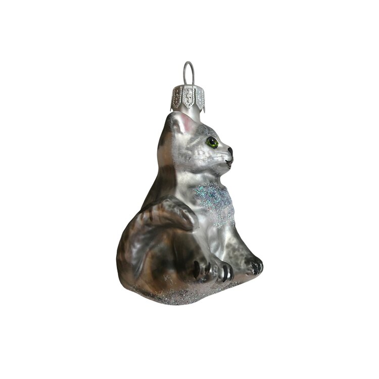 Christmas Ornament Kitten Grey