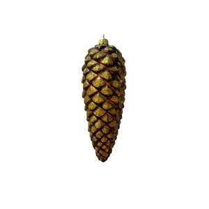 Kerstbal Dennenappel Goudbruin