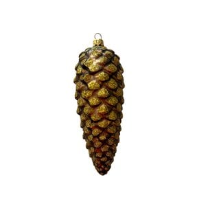Christmas Decoration Cone Golden Brown