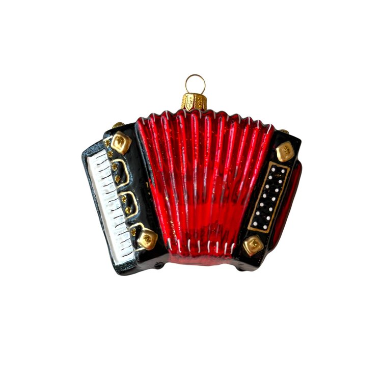 Kerstbal Rode Accordeon