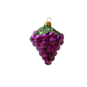 Christmas Ornament Little Bunch of Grapes Frosted