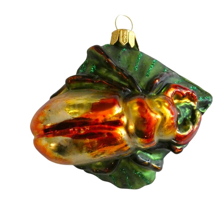 Christmas decoration Beetle on a Leaf