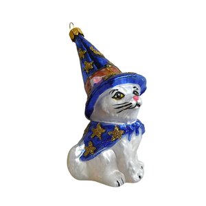 Christmas Ornament Wizard Cat