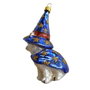 Christmas Ornament Wizard Cat