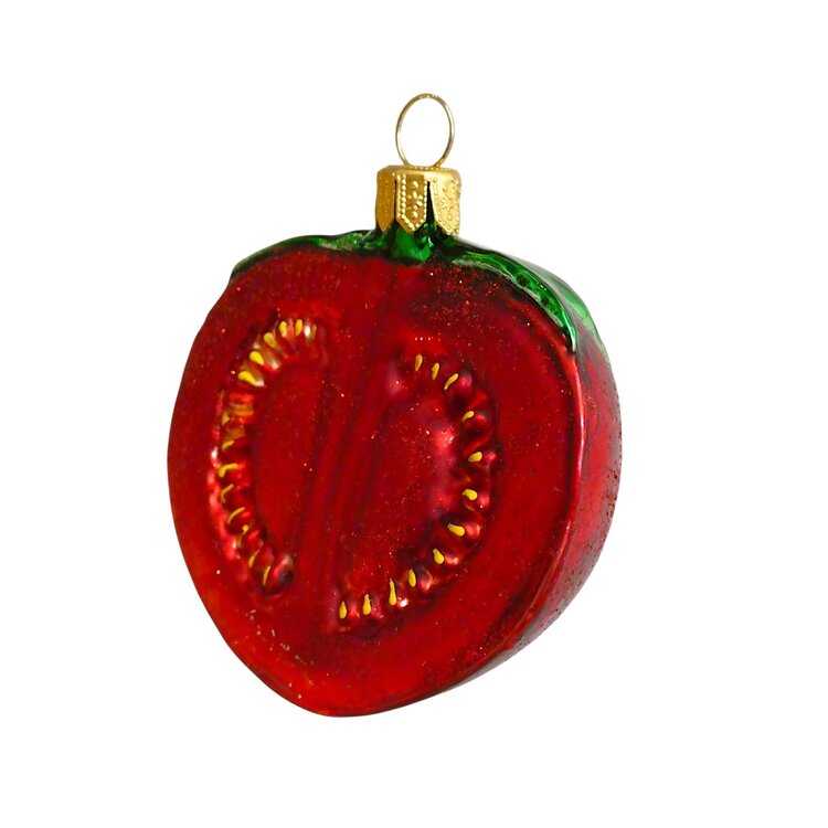 Kerstbal Tomaat Half