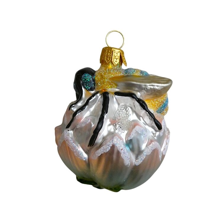 Kerstbal Bijtje op een Bloem
