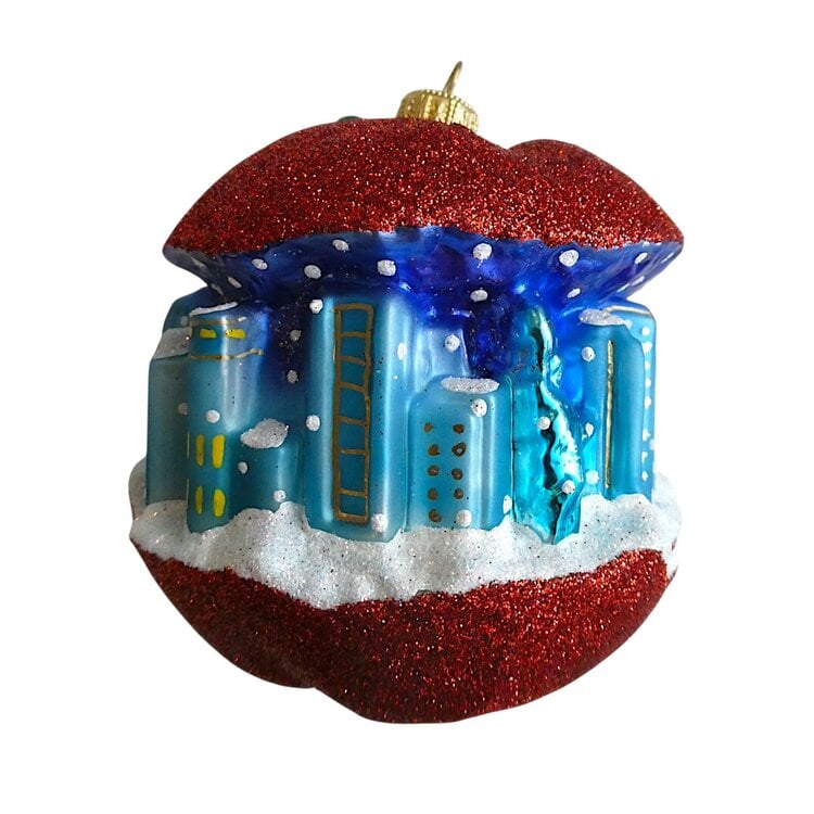 Christmas Ornament New York Apple