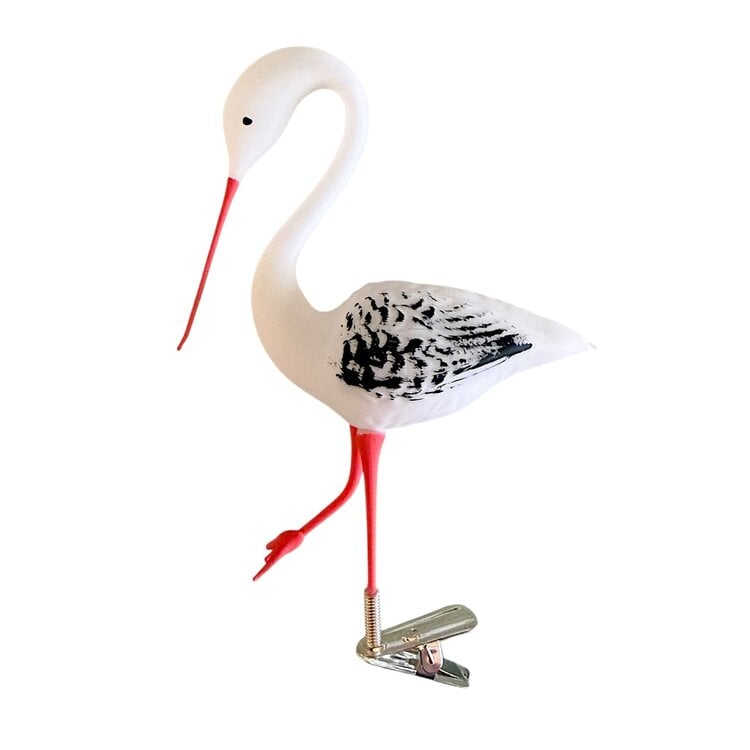 Vogelclip Elegant Ooievaartje