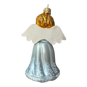 Kerstbal Blauw Engeltje