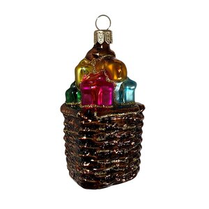 Kerstbal Mand met Cadeautjes