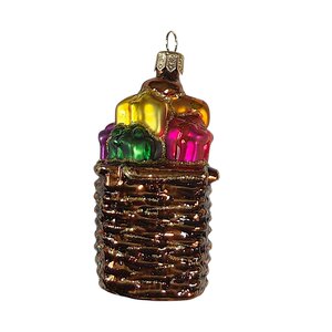 Kerstbal Mand met Cadeautjes